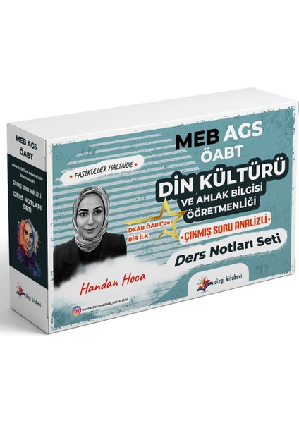 2026 Öabt Meb-Ags Din Kültürü ve Ahlak Bilgisi Çıkmış Soru Analizli Ders Notları Seti