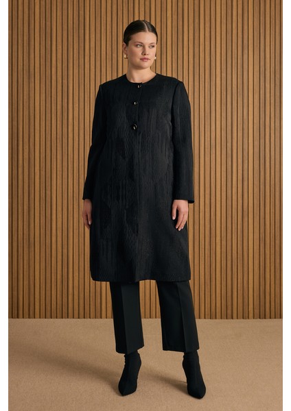 Siyah Özel Dokuma Kumaş Kap