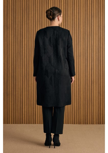 Siyah Özel Dokuma Kumaş Kap