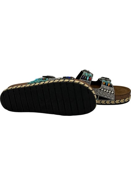 Anatomik Rahat Taşlı Boncuklu Kadın Terlik fiyatları