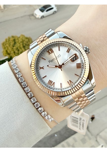 Büyük Rolex Kasa Takvimli Kadın Kol Saati ve Bileklik fiyatları