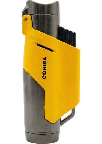 3 Torch Pürmüz Sarı - Gunmetal Puro Çakmağı