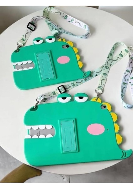 Dinazor Karakterli Dayanıklı Çocuk Tablet Kılıfı Standlı Eğlenceli Koruyucu Kapak fiyatları