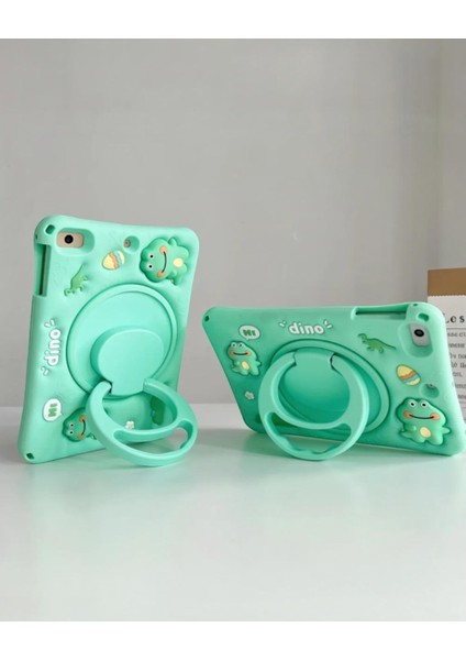 Dino Karakterli Dayanıklı Çocuk Tablet Kılıfı Standlı Eğlenceli Koruyucu Kapak fiyatları