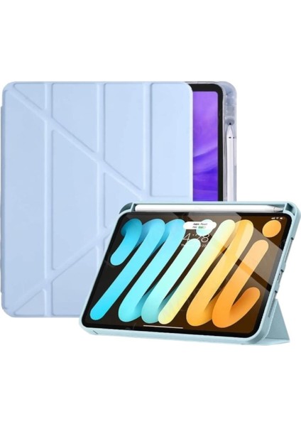 Samsung Uyumlu Trifold Yumuşak Akıllı Uyku Modlu Tablet Kılıfı