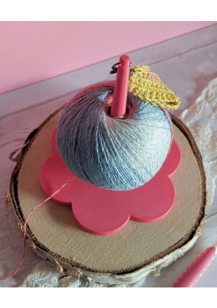 Taşınabilir Yumak Tutucu Yumak Çarkı Seyahat Örgü Punch Örgü Yumak Tutucu Tıg Yumak Kasesi modelleri