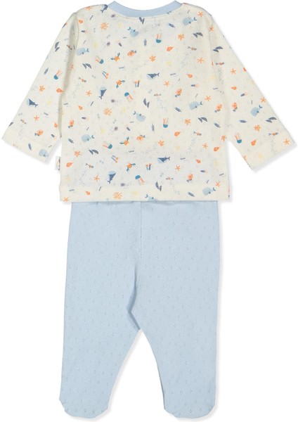 Ajurlu Patikli Pijama Takımı (Shıp Boy) Mavi fiyatları