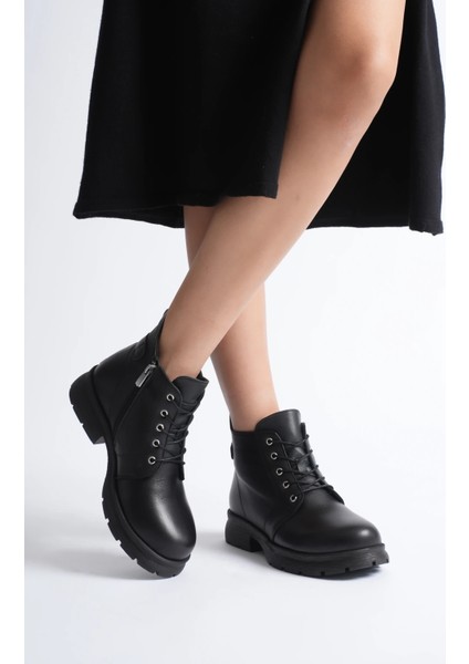 Kadın Hakiki Deri Arkadan Fermuarlı Bot modelleri