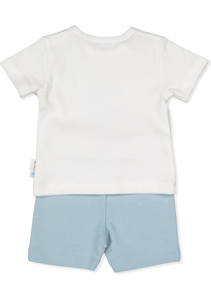 Interlok Şortlu Pijama Takımı 2li (Whales) Mavi fiyatları
