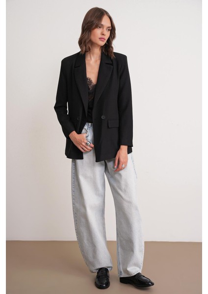 4516 Kadın Bezayağı Blazer Ceket Siyah fiyatları