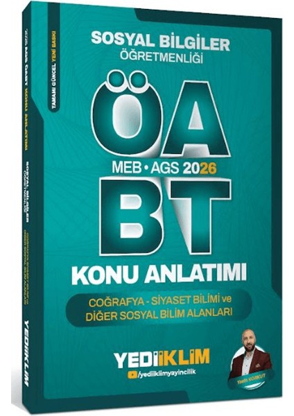 2026 Meb Ags Öabt Sosyal Bilgiler Öğretmenliği Coğrafya Siyaset Bilimi ve Diğer Sosyal Bilim Alanları Konu Anlatımı