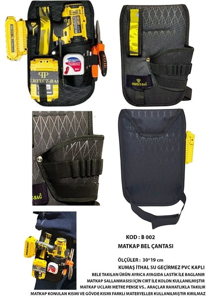 Matkap Bel Çantası 30X19 (B002)