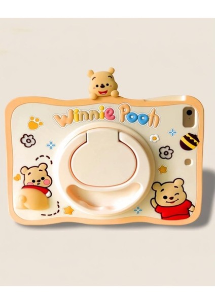 Winnie Karakterli Dayanıklı Çocuk Tablet Kılıfı Standlı Eğlenceli Koruyucu Kapak modelleri