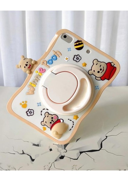 Winnie Karakterli Dayanıklı Çocuk Tablet Kılıfı Standlı Eğlenceli Koruyucu Kapak fırsatları