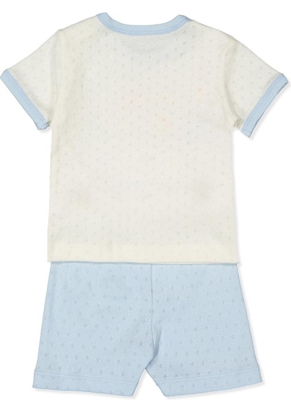 Ajurlu Şortlu 2li Takım (Shıp Boy) Mavi fiyatları