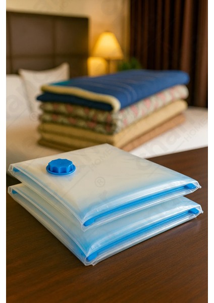 Airlock Vakumlu Hurç 2'li Şeffaf Giysi & Yorgan Saklama Torbası