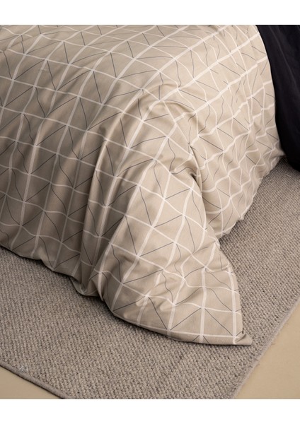 Millard Çift Kişilik Pamuklu Baskılı Nevresim Takımı - Taş/mavi fiyatları