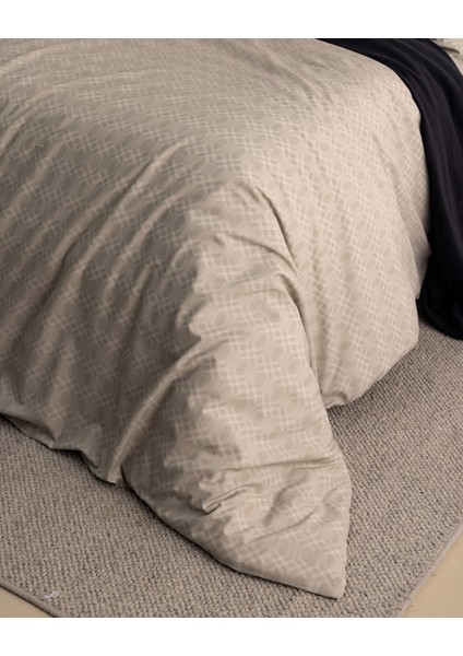 Onille Çift Kişilik Pamuklu Baskılı Nevresim Takımı - Bej fiyatları