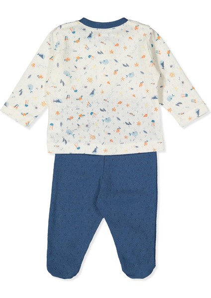 Ajurlu Patikli Pijama Takımı (Shıp Boy) Lacivert fiyatları