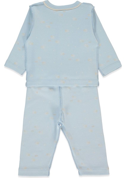 Organik Interlok Pijama Takımı 2li (Organıc Sleepy Sheepy) Mavi fiyatları