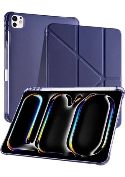 Ipad Uyumlu Trifold Yumuşak Akıllı Uyku Modlu Tablet Kılıfı