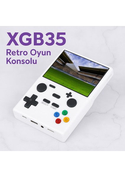 XGB35 Kablosuz Oyun Konsolu – Çift Kollu Taşınabilir Retro Video Oyun Konsolu Kulaklık Hediyeli