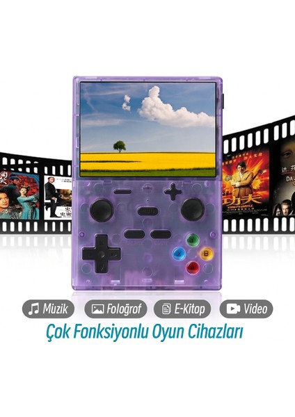XGB35 Kablosuz Oyun Konsolu – Çift Kollu Taşınabilir Retro Video Oyun Konsolu Kulaklık Hediyeli modelleri