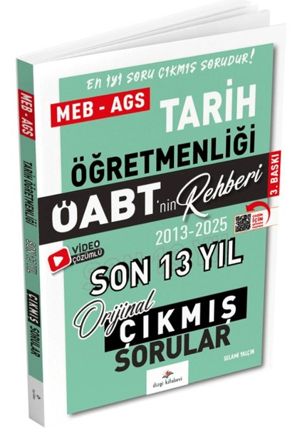 2026 Meb Ags Öabt Tarih Öabt'nin Rehberi Konularına Göre Tasnif Edilmiş Son 13 Yıl Orijinal Video Çözümlü Çıkmış Sınav Soruları
