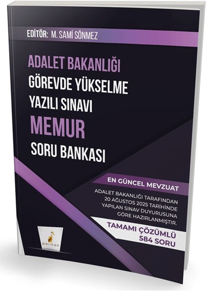 Gys Adalet Bakanlığı Görevde Yükselme Yazılı Sınavı Memur Soru Bankası