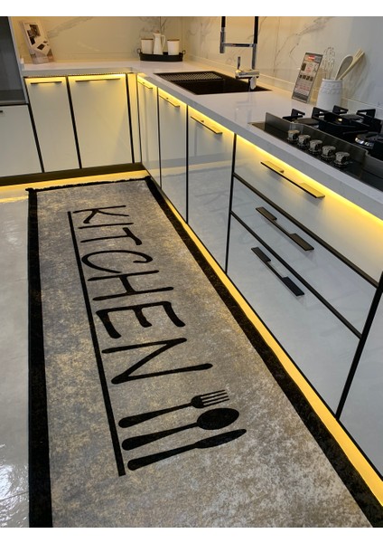 Baiter Model Lateks Deri Taban Saçaklı Mutfak Halısı modelleri