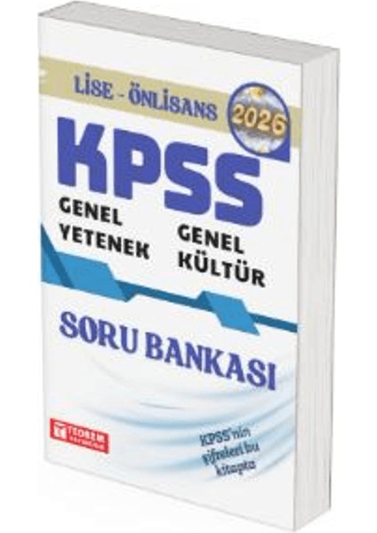 2026 Kpss Genel Kültür Genel Yetenek Lise ve Önlisans Tüm Dersler Soru Bankası