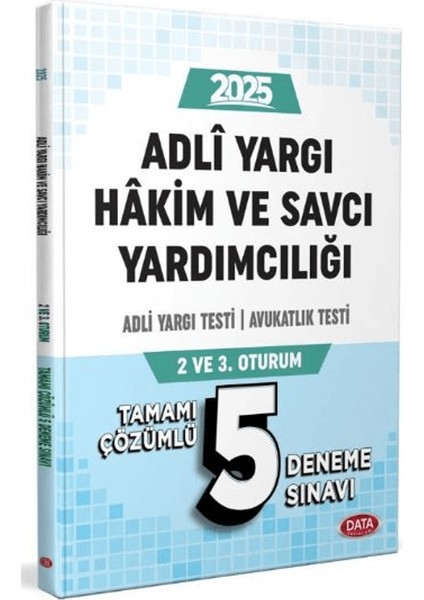 Adli Yargı Hakim ve Savcı Yardımcılığı Adli Yargı - Avukatlık Testi (2.ve 3. Oturum) Tamamı Çözümlü 5