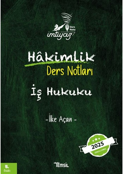 Imtiyaz Hakimlik Iş Hukuku Ders Notu