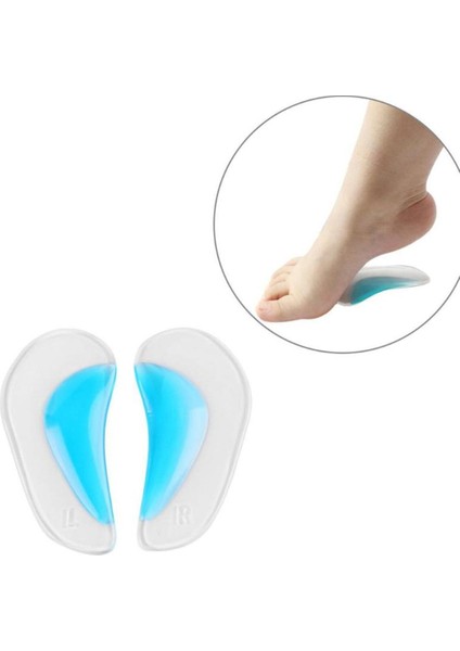Ark Desteği Jel Düz Tabanlık Silikon Ayak Tabanı Boşluk Doldurucu indirimleri