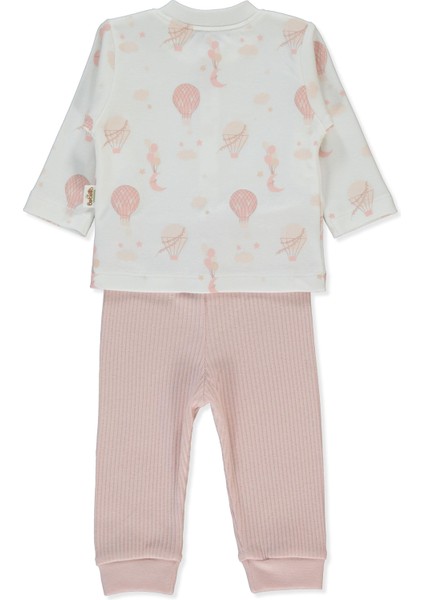 Organik Raporlu Kaşkorse Patiksiz Pijama Takımı 2li (Organıc Born Wıth Love) Gül Kurusu fiyatları
