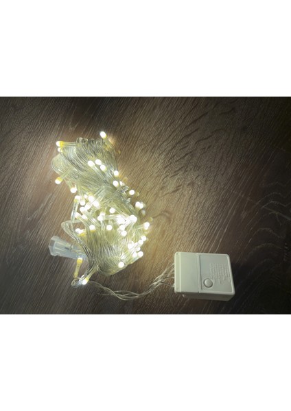 10M 100 LED Damla Uçlu Gün Işığı Şeffaf Kablo Mz-17-4