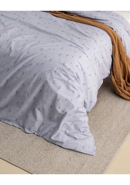 Afrodille Tek Kişilik %100 Pamuk Ranforce Baskılı Nevresim Takımı - Mavi fiyatları