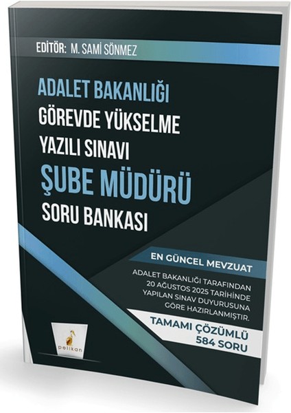 Gys Adalet Bakanlığı Görevde Yükselme Yazılı Sınavı Şube Müdürü Soru Bankası