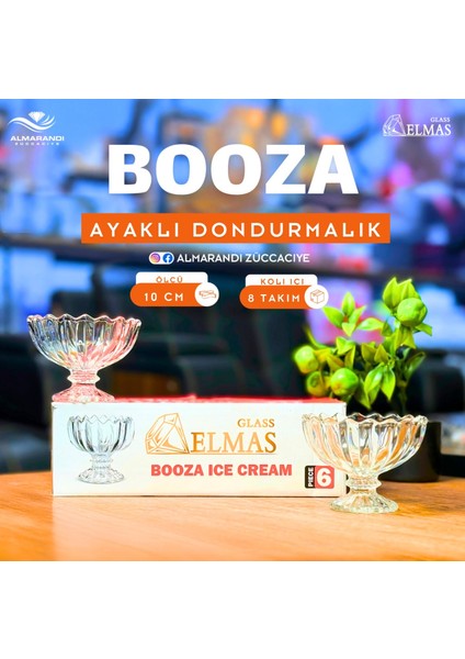 Booza 6 Adet Ayakli Dondurmalik