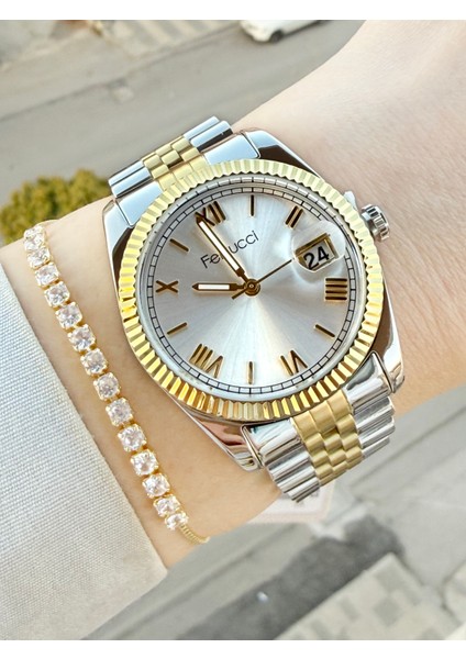 Büyük Rolex Kasa Takvimli Kadın Kol Saati ve Bileklik fiyatları