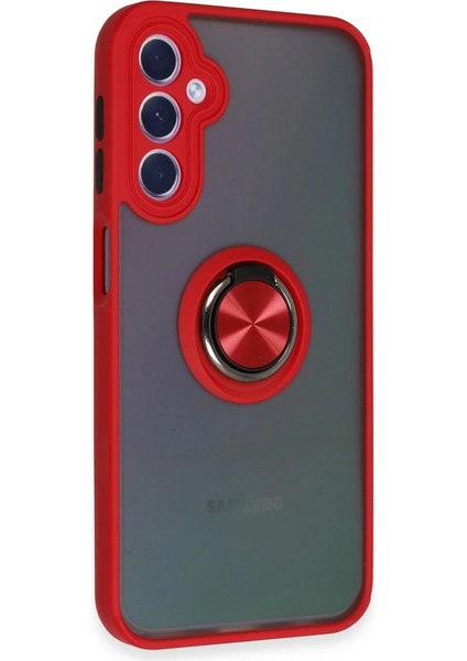 Samsung Galaxy A24 4g Kılıf Montreal Yüzüklü Silikon Kapak - Kırmızı fiyatları