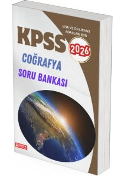 2026 Kpss Lise ve Önlisans Coğrafya Soru Bankası