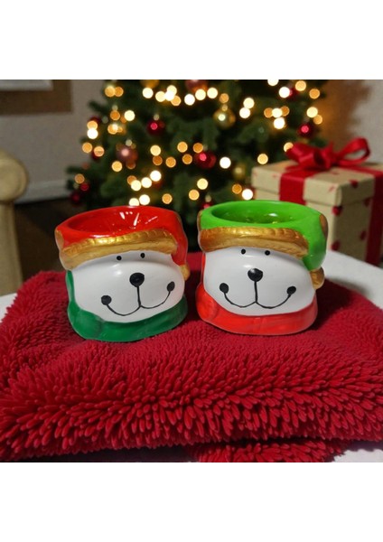 Noel Mumluk, Noel Köpek Figürlü Mumluk , 2 Adet