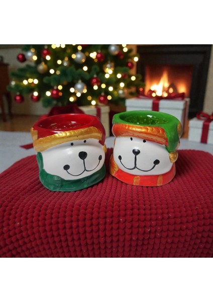 Noel Mumluk, Noel Köpek Figürlü Mumluk , 2 Adet fiyatları