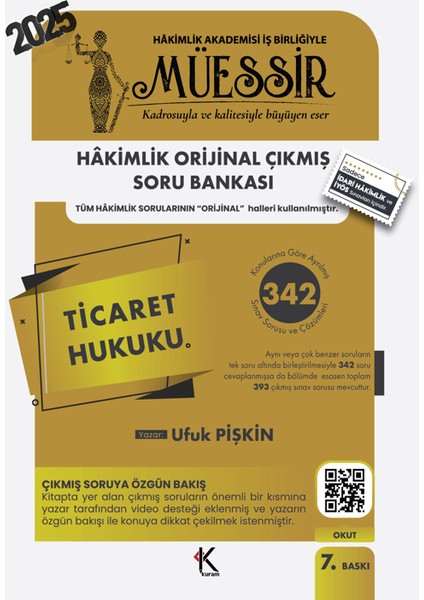 Müessir Idari Hakimlik Ticaret Hukuku Soru Bankası