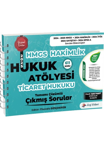 2025 Hukuk Atölyesi Hmgs Hakimlik Ticaret Hukuku Çıkmış Sorular Çözümlü