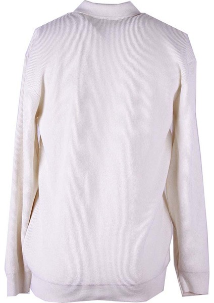 Fermuarlı Polo Krem Erkek Kazak MMT02 modelleri