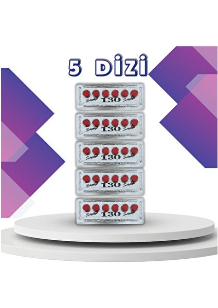 Kırmızı 6lı 130GR 5-Dizi Erkeklere Özel Güç ve Performans