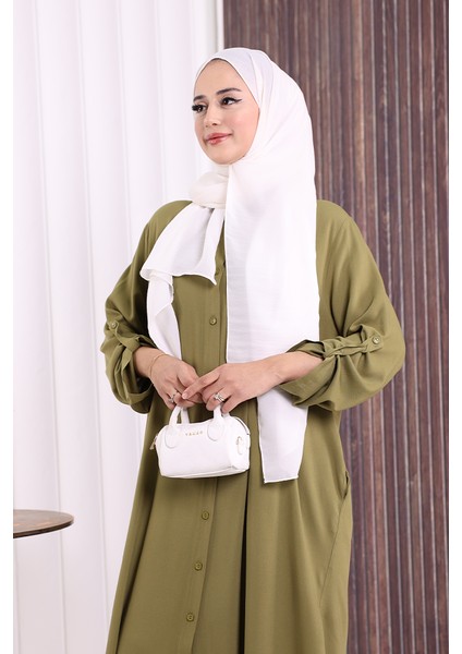 Düğmeli Ikili Takım 6057 Haki indirimleri