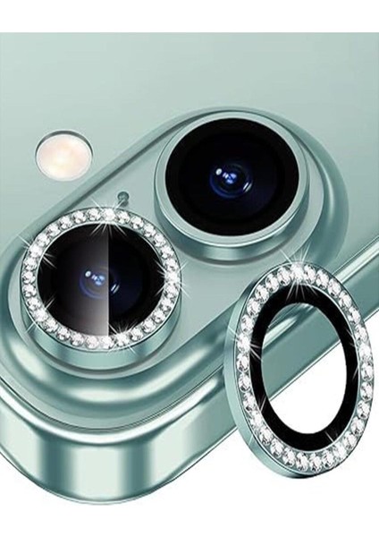 Iphone Uyumlu Parlak Taşlı Kamera Lens Koruyucu